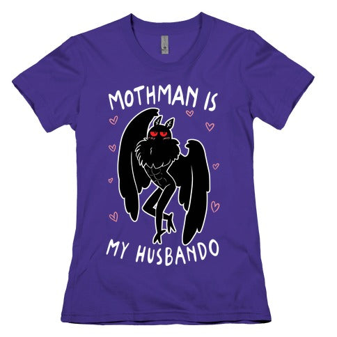 Mothman Is My Husbando Women's Cotton Tee